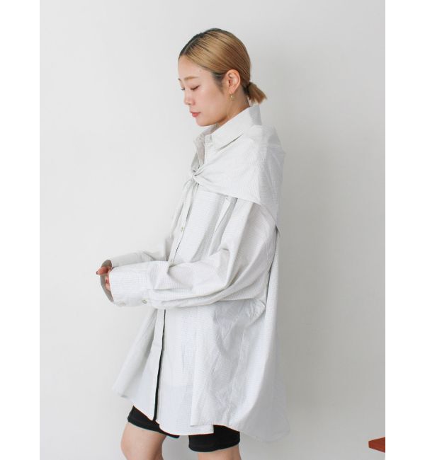 Ungrid「スカーフデザインルーズシャツ」|シャツ・ブラウス|