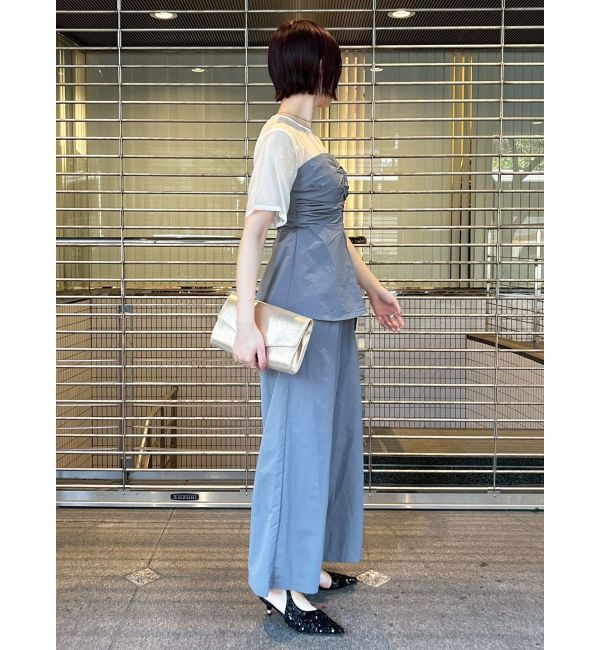 LAGUNAMOON「LADYギャザーペプラムパンツドレス」|ドレス|