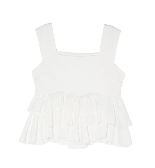 LAGUNAMOON「カーブペプラムカットノースリトップス」|Tシャツ・カットソー|