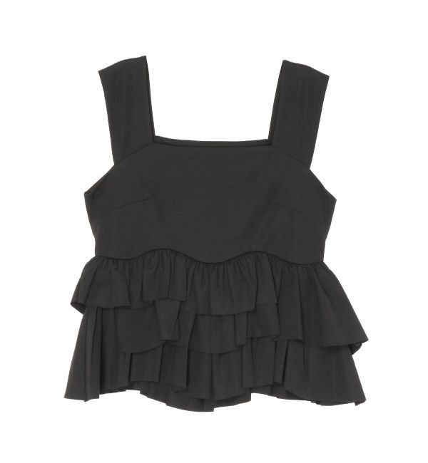 LAGUNAMOON「カーブペプラムカットノースリトップス」|Tシャツ・カットソー|