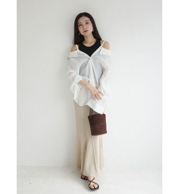 LAGUNAMOON「2wayシアーシャツ」|シャツ・ブラウス|