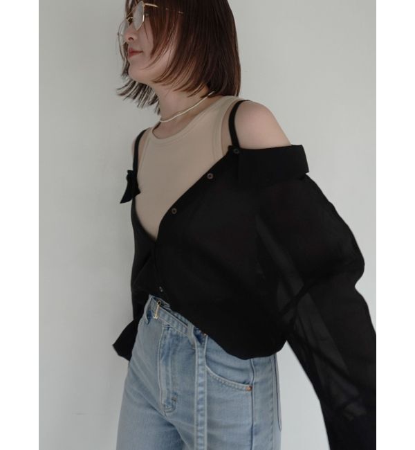 LAGUNAMOON「2wayシアーシャツ」|シャツ・ブラウス|