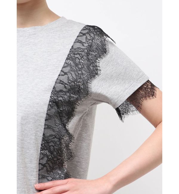 LAGUNAMOON「レースドッキングTシャツ」|Tシャツ・カットソー|