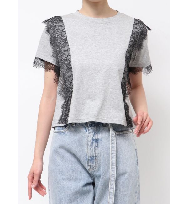 LAGUNAMOON「レースドッキングTシャツ」|Tシャツ・カットソー|