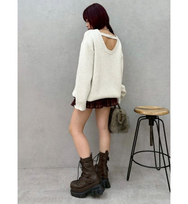 EVRIS「フリルチェックミニスカート」|スカート|