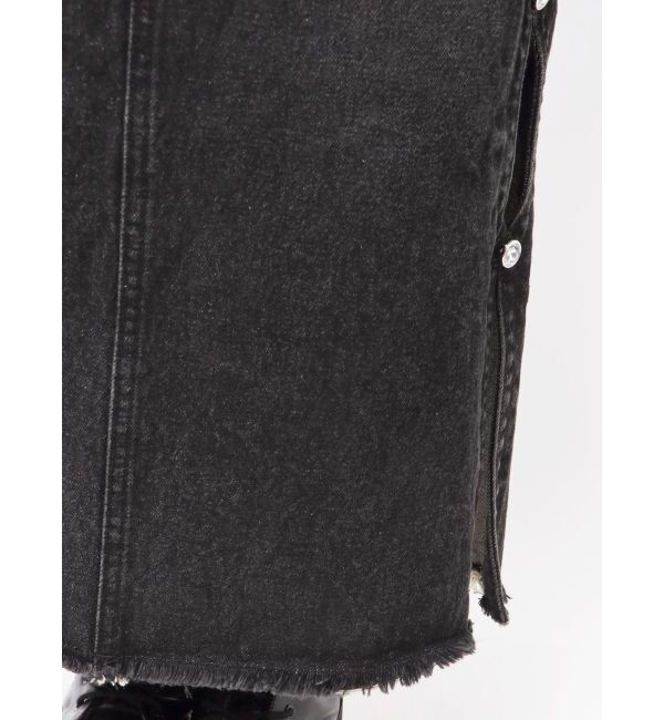 EVRIS「サイドビジューカットロングデニムスカート」|スカート|