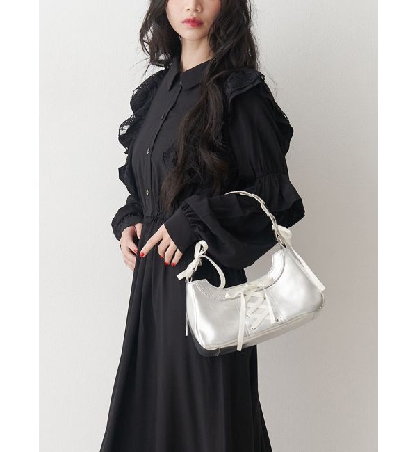 jouetie「レースアップリボンハンドバッグ」|ハンドバッグ|