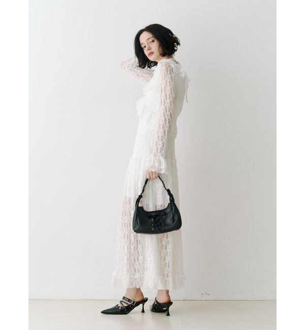 jouetie「ラッフルフリルレースロングワンピース」|ワンピース|