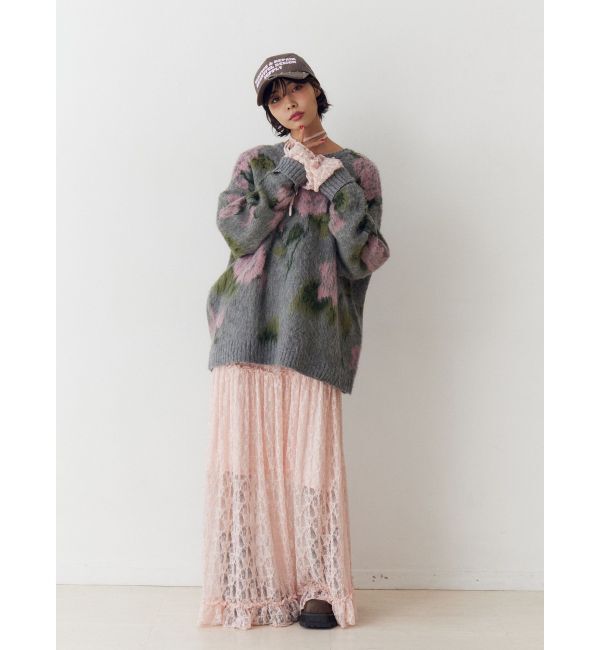 jouetie「ラッフルフリルレースロングワンピース」|ワンピース|