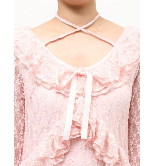 jouetie「ラッフルフリルレースロングワンピース」|ワンピース|