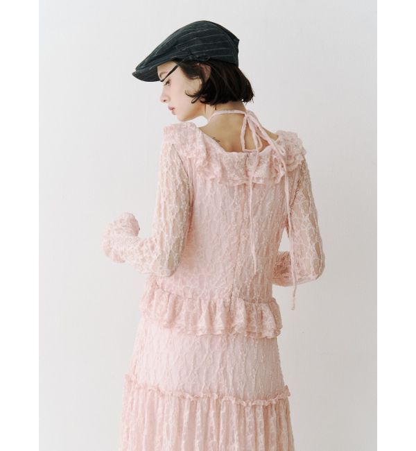 jouetie「ラッフルフリルレースロングワンピース」|ワンピース|