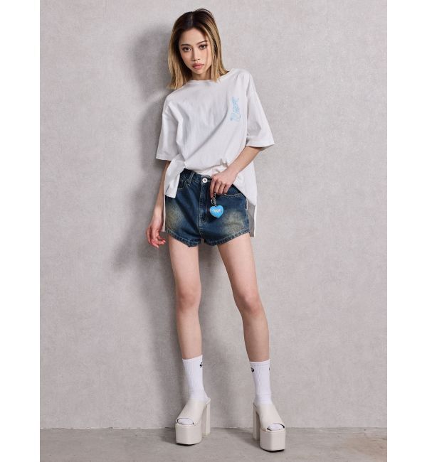 GYDA「ハイウエスト2WAY Symmetry GYDA INNER CONNECTデニムパンツ」|デニム|