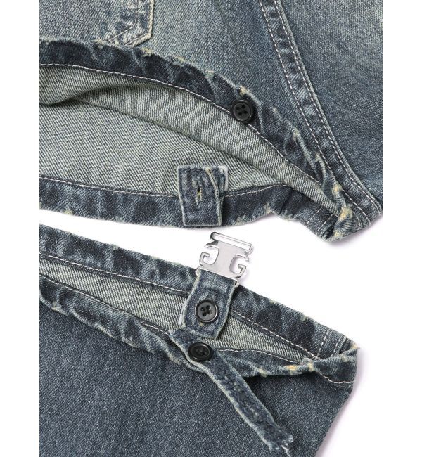 GYDA「ハイウエスト2WAY Symmetry GYDA INNER CONNECTデニムパンツ」|デニム|