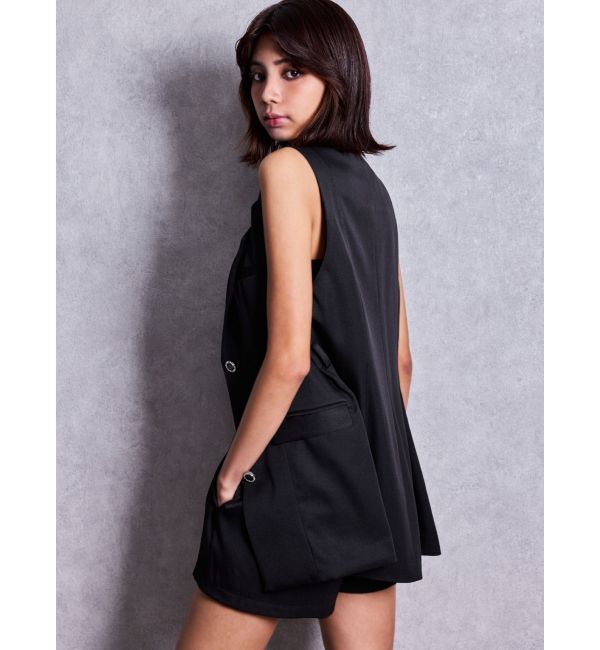 GYDA「SymmetryGYDA bijouバックル ジレ」|ベスト・ジレ|