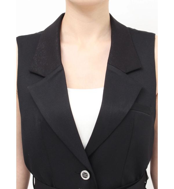 GYDA「SymmetryGYDA bijouバックル ジレ」|ベスト・ジレ|