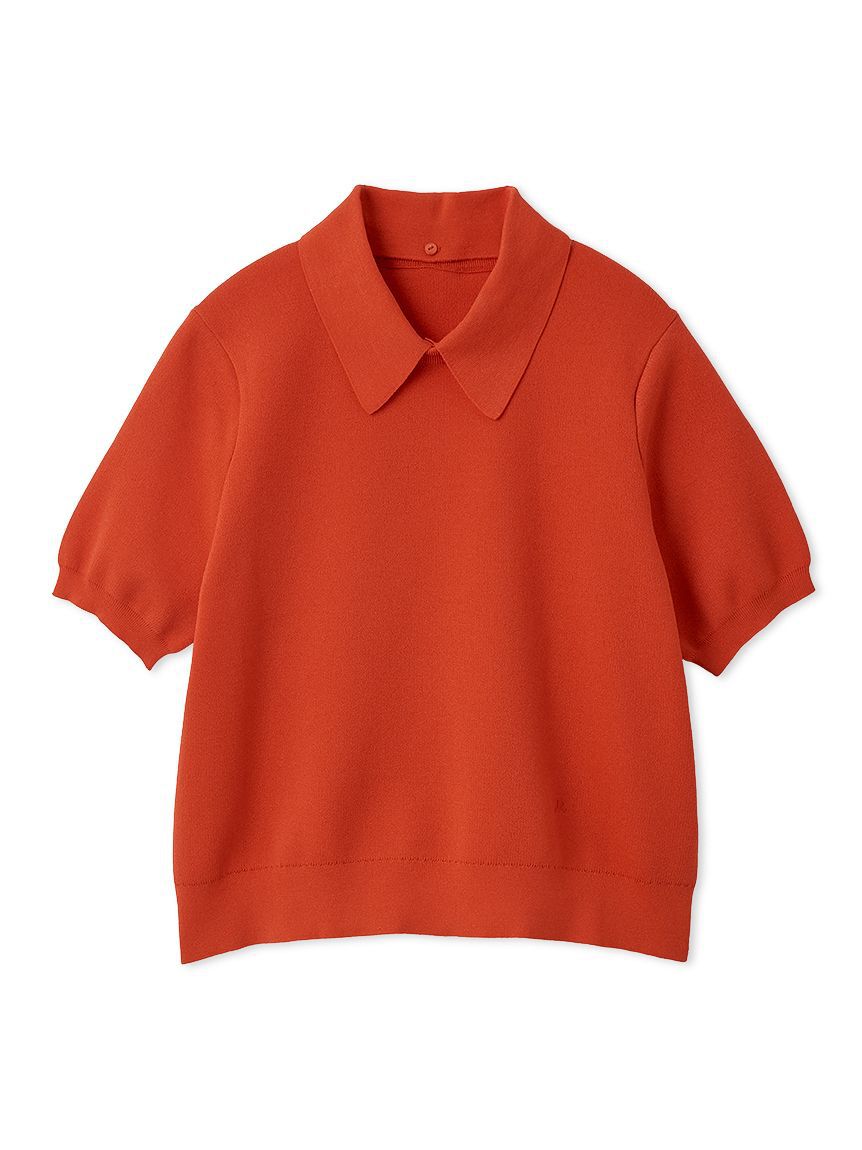 Mila Owen「【WEB限定カラー】２ＷＡＹ衿取り外しポロニットプルオーバー」|ニット・セーター|RED