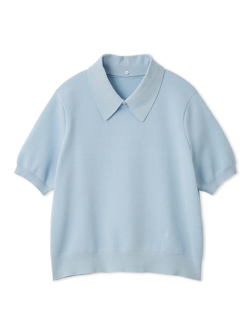 Mila Owen「【WEB限定カラー】２ＷＡＹ衿取り外しポロニットプルオーバー」|ニット・セーター|LBLU