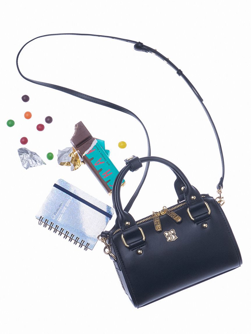 FURFUR「リボンカシメミニボストンバッグ」|ボストンバッグ|BLK