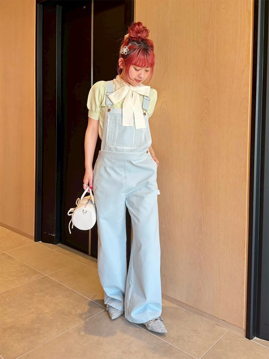 FURFUR「レーストリムオーバーオール」|チノ|