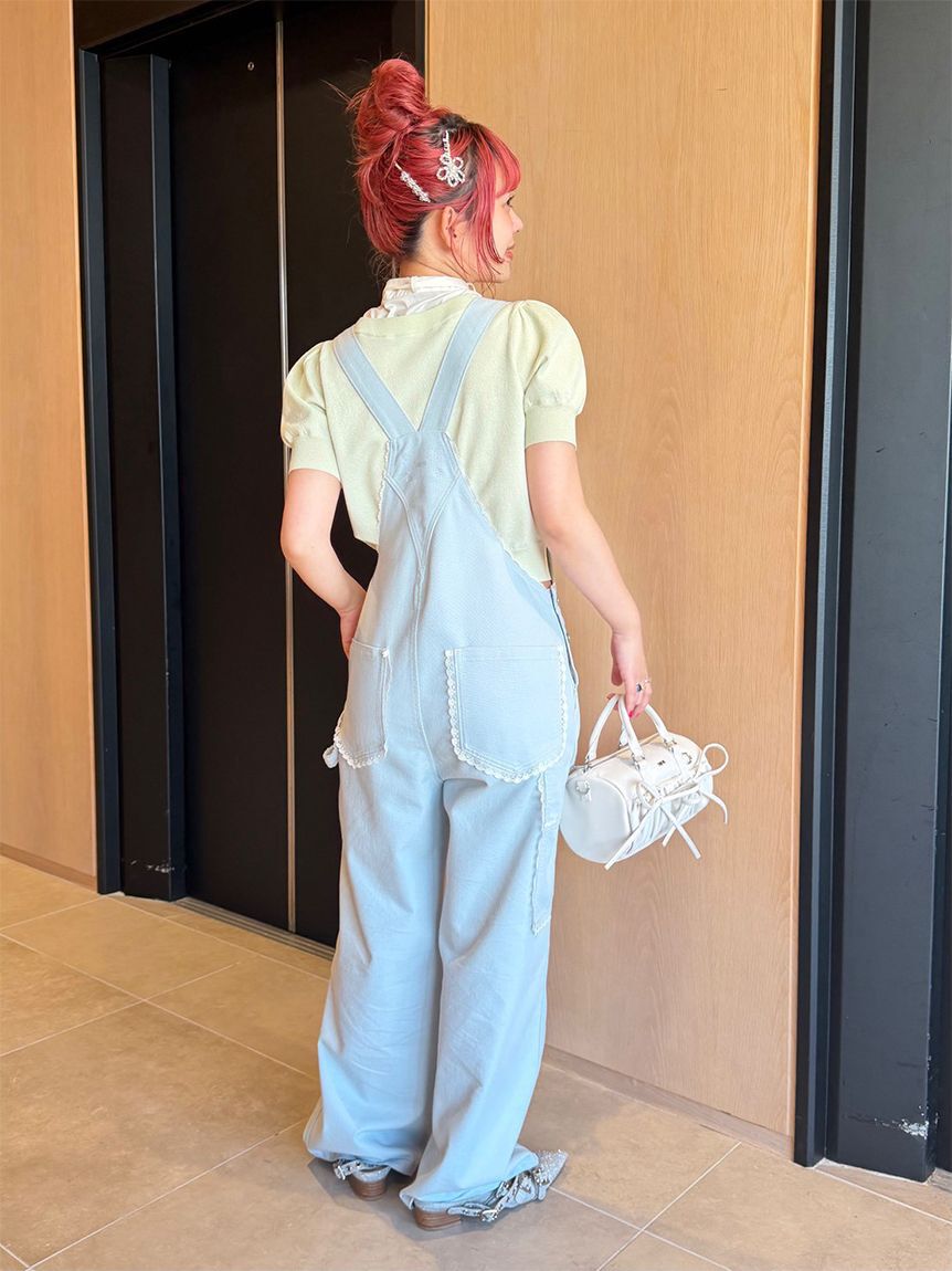 FURFUR「レーストリムオーバーオール」|チノ|