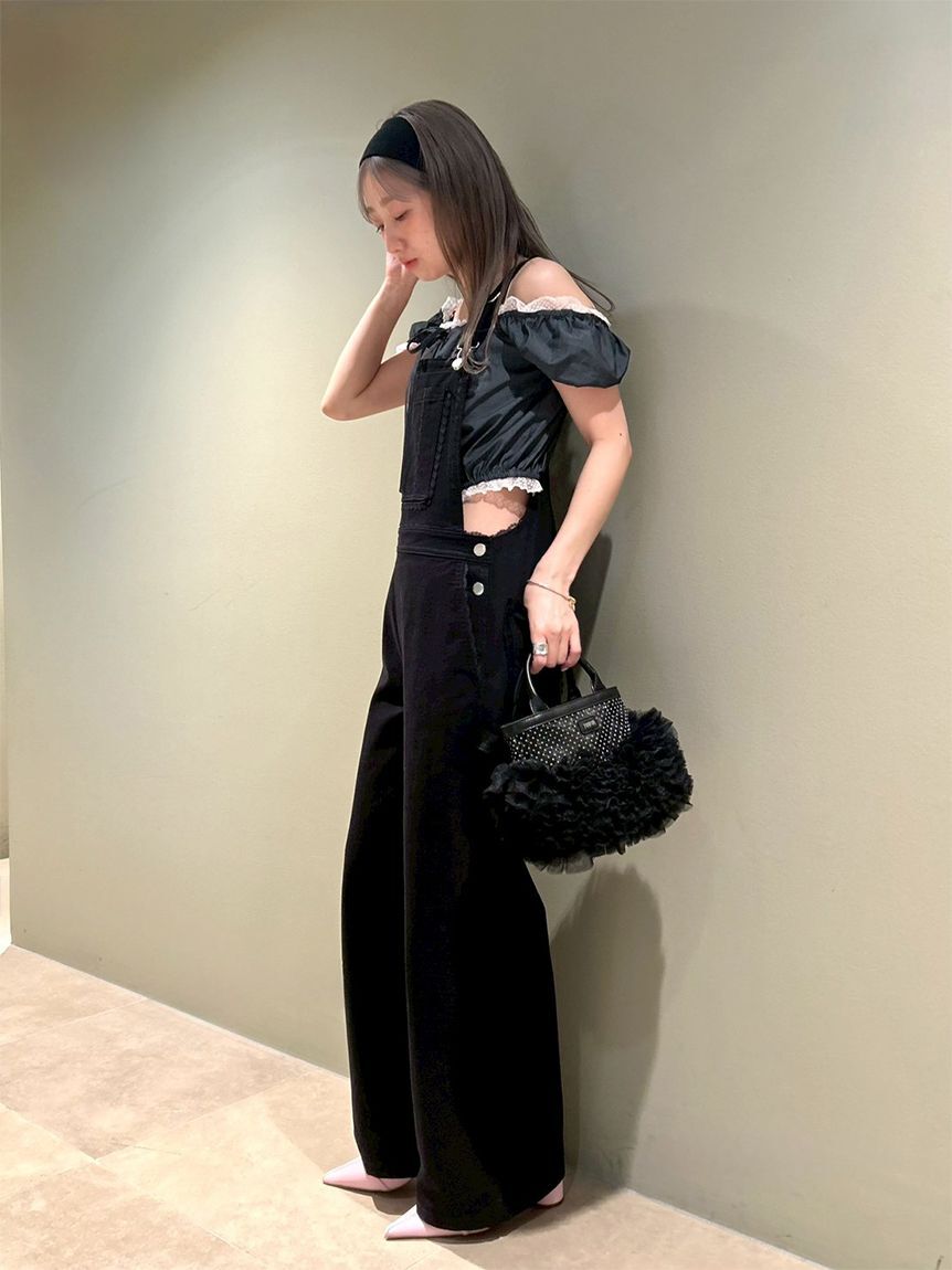 FURFUR「レーストリムオーバーオール」|チノ|