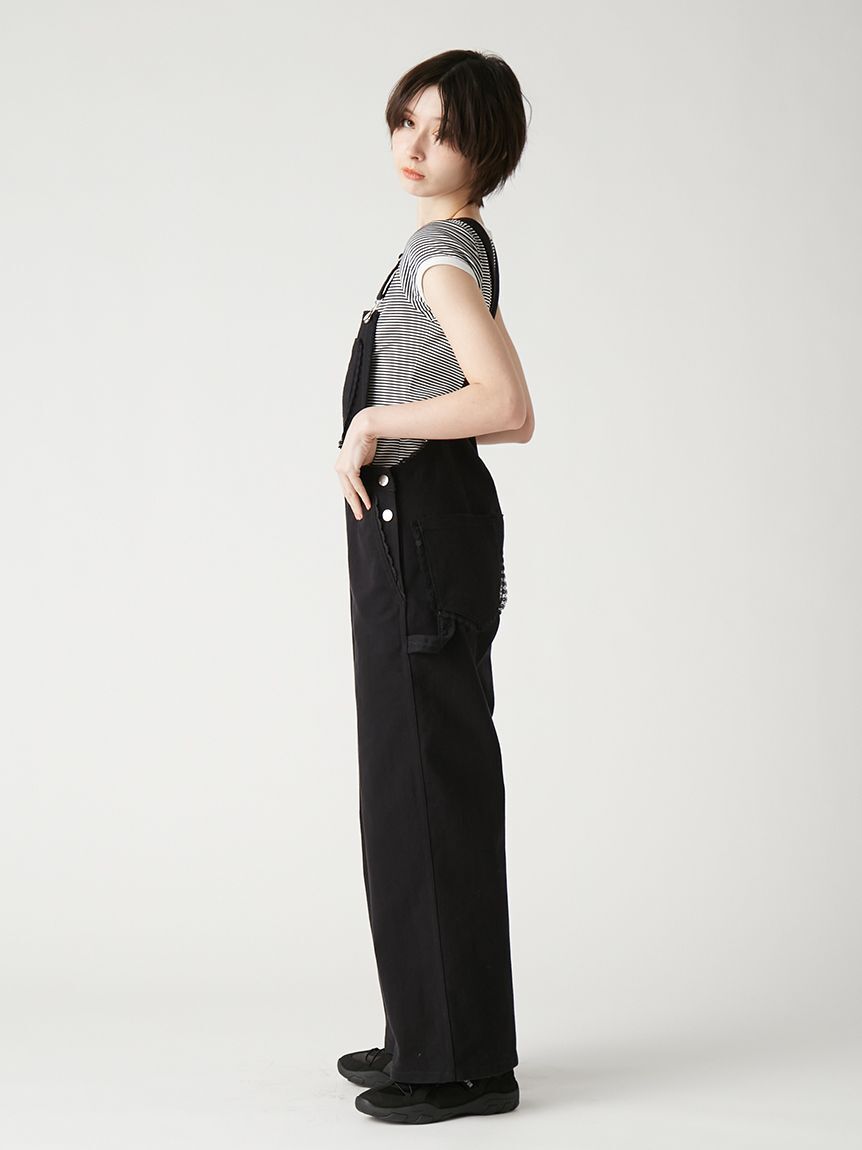 FURFUR「レーストリムオーバーオール」|チノ|