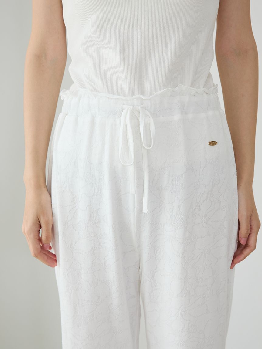 gelato pique「さくらレーシージャガードロングパンツ」|ルームウェア|