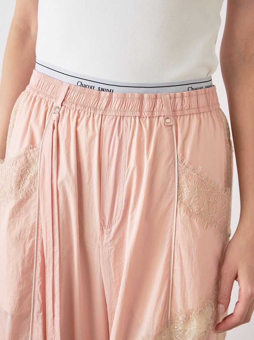 SNIDEL「【Chacott】コラボナイロンレースパンツ」|チノ|