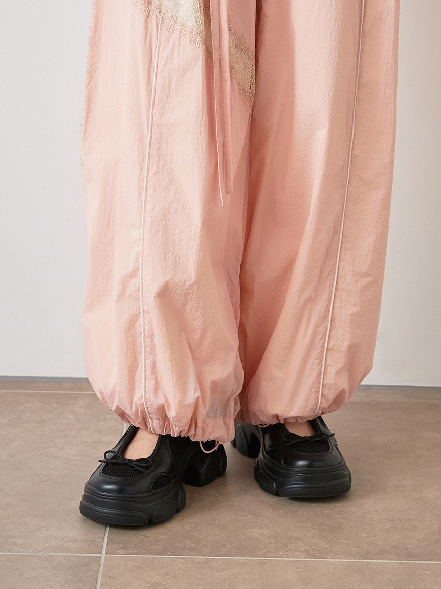 SNIDEL「【Chacott】コラボナイロンレースパンツ」|チノ|