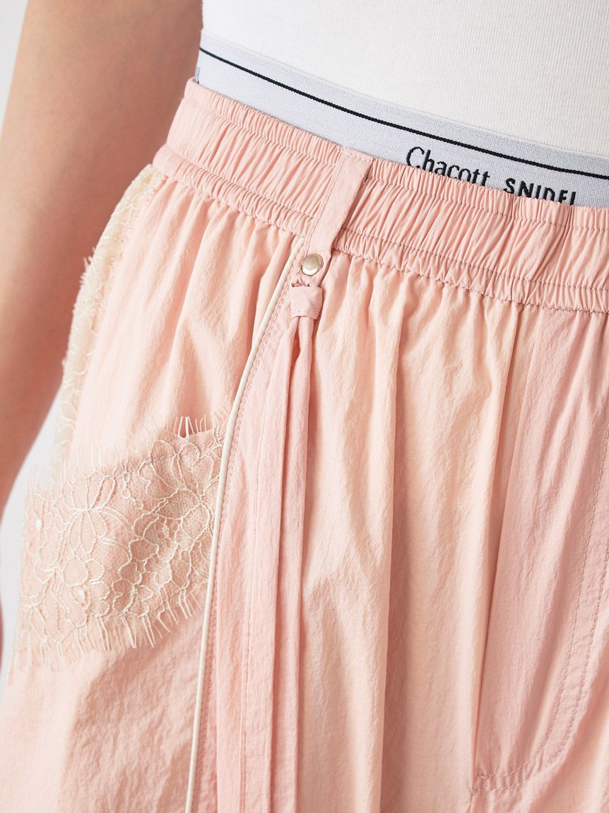 SNIDEL「【Chacott】コラボナイロンレースパンツ」|チノ|