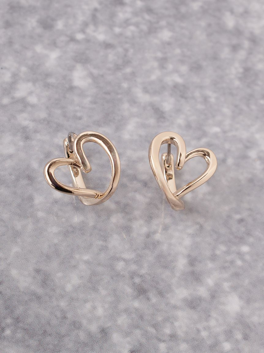 SNIDEL「ニュアンスハートピアス」|ピアス|GLD