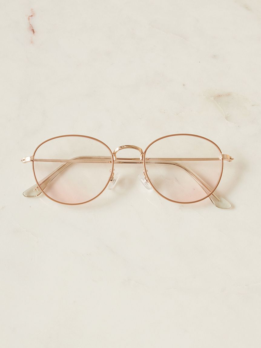 SNIDEL「ブラッシュティントレンズ」|サングラス|GLD