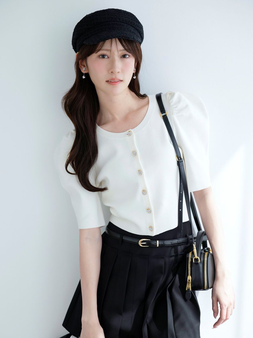 SNIDEL「ツイードキャスケット」|キャップ・キャスケット|