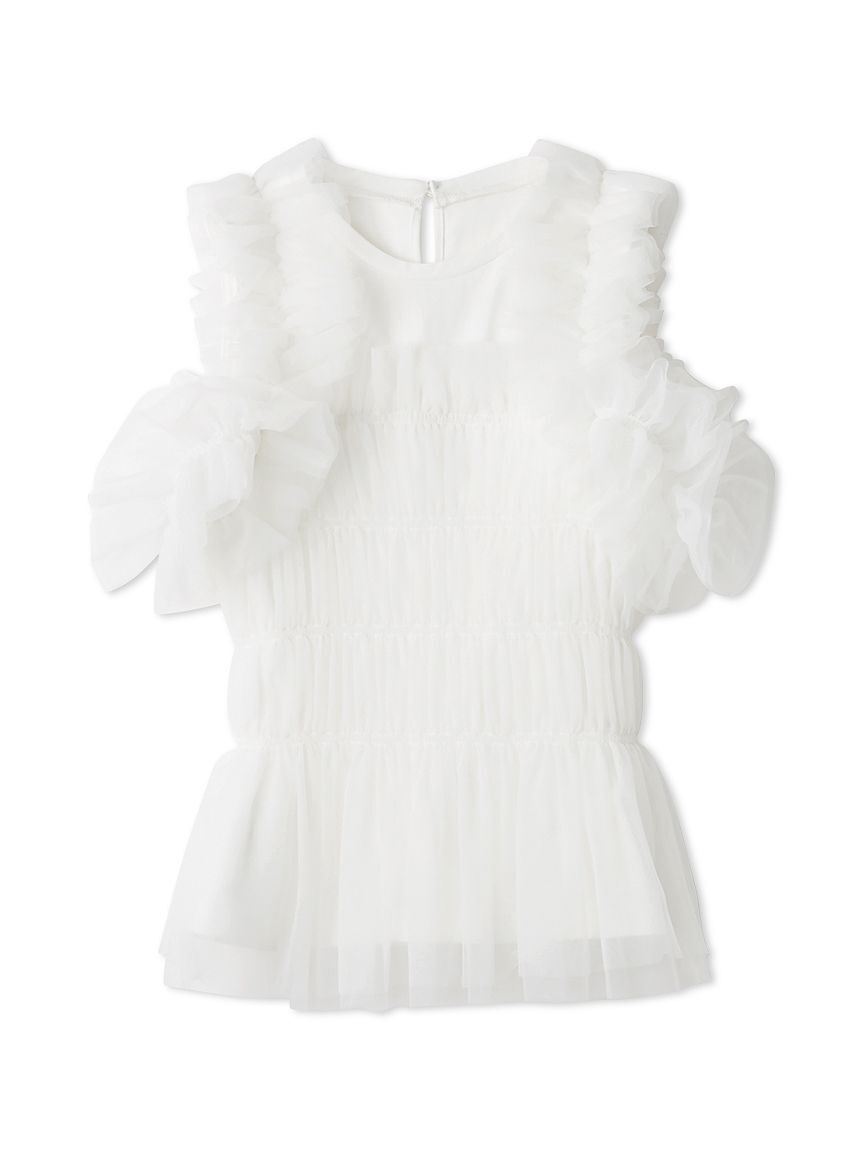 FRAY I.D「チュールコンビ2wayカットトップス」|Tシャツ・カットソー|