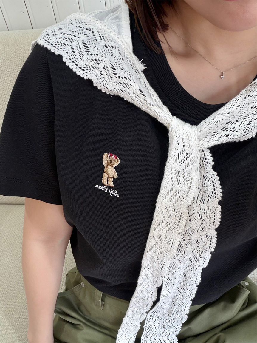 LILY BROWN「レーストリムマルチスカーフ」|ヘアバンド|