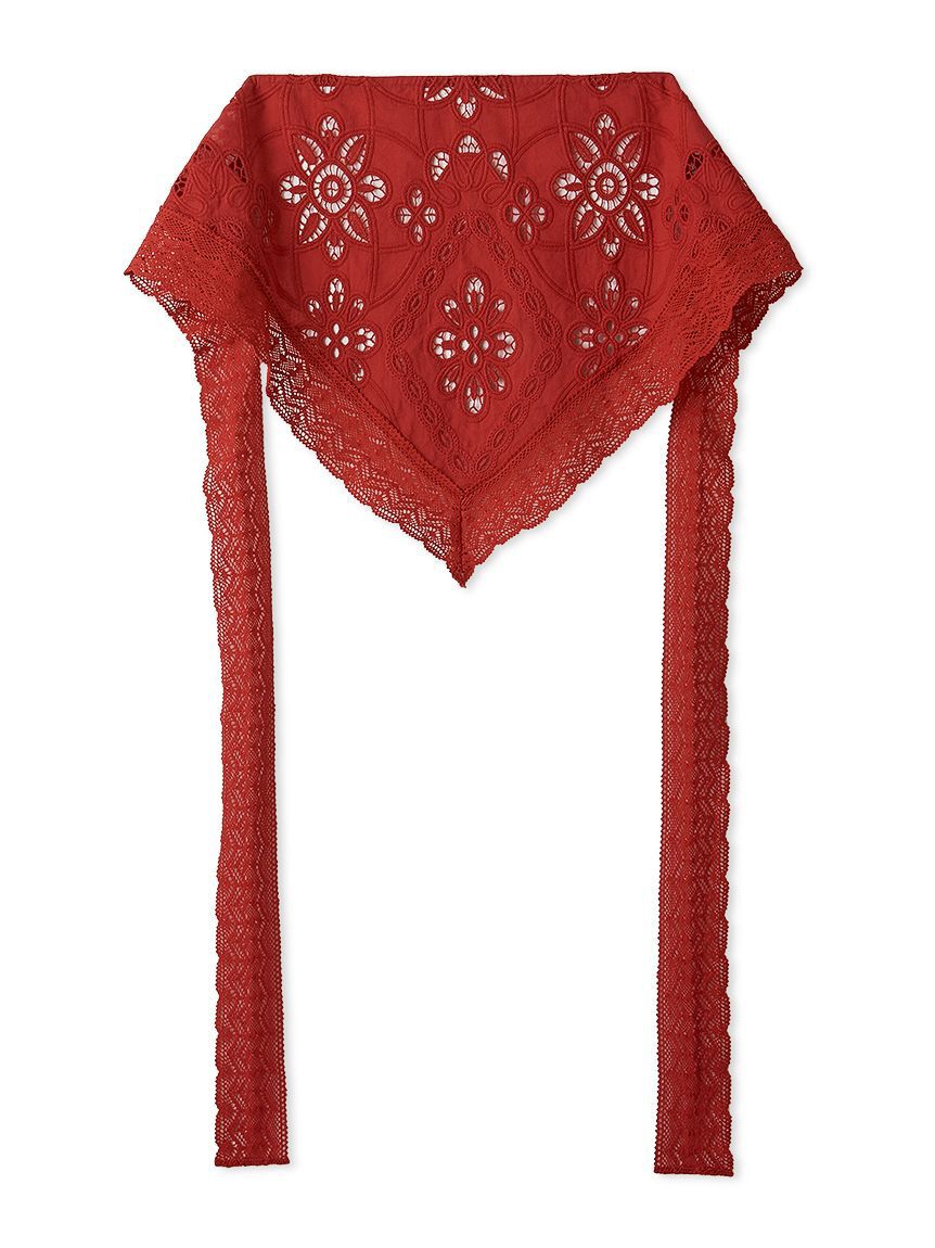 LILY BROWN「レーストリムマルチスカーフ」|ヘアバンド|