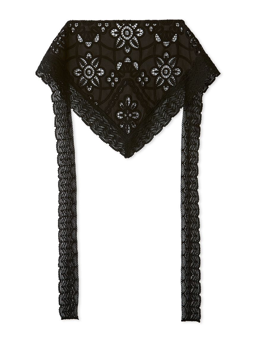 LILY BROWN「レーストリムマルチスカーフ」|ヘアバンド|BLK