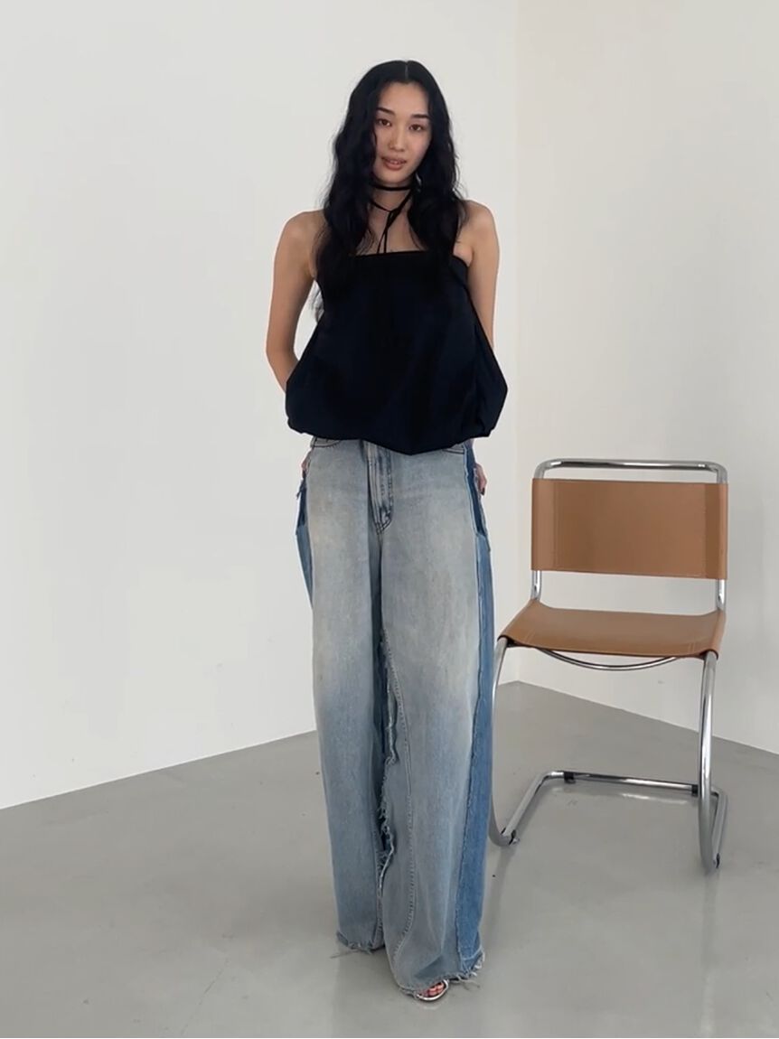 styling/「【S/S(エスバイエス)】＜ウォッシャブル・撥水＞ベアトップ」|チューブトップ|