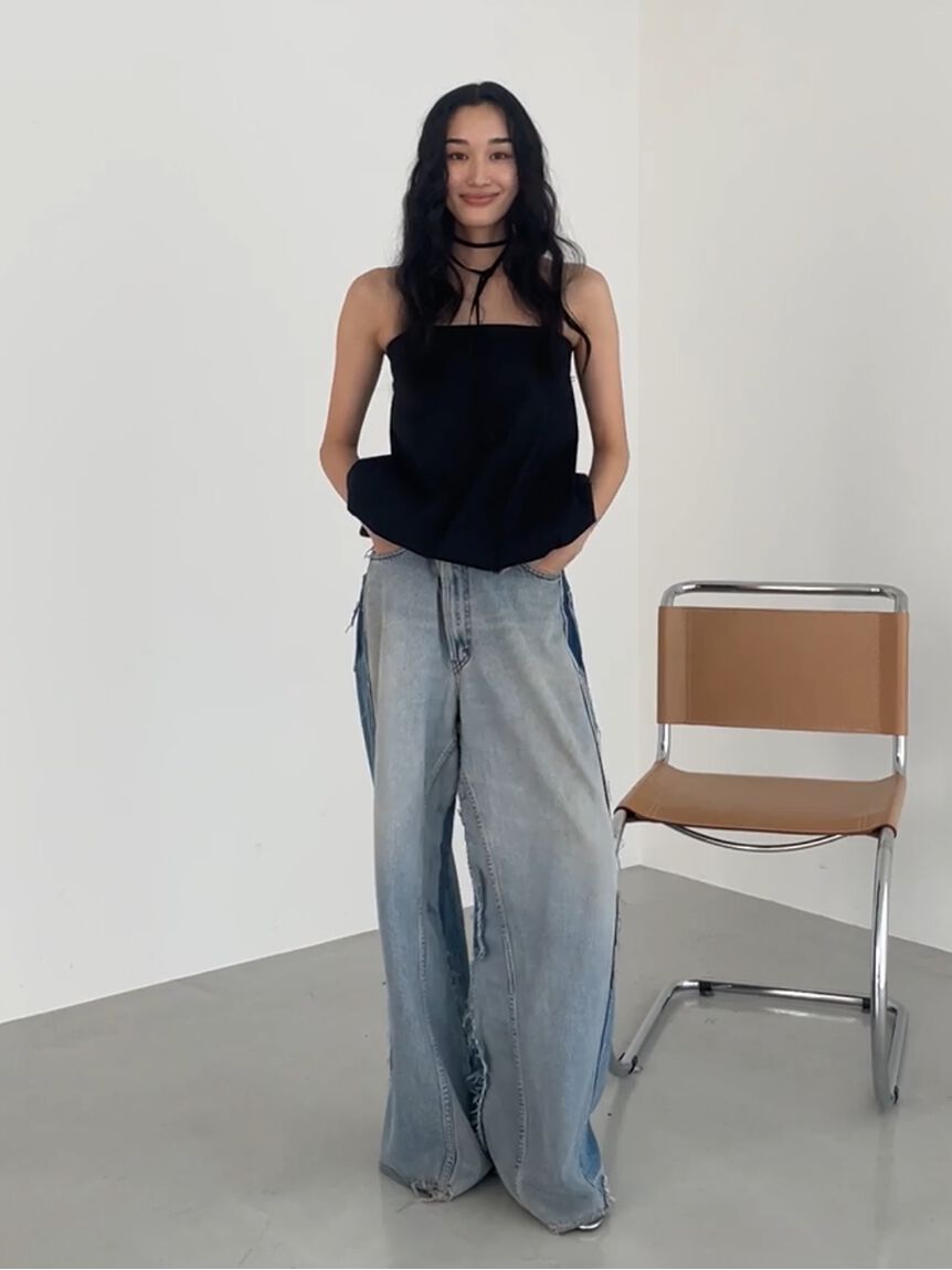 styling/「【S/S(エスバイエス)】＜ウォッシャブル・撥水＞ベアトップ」|チューブトップ|