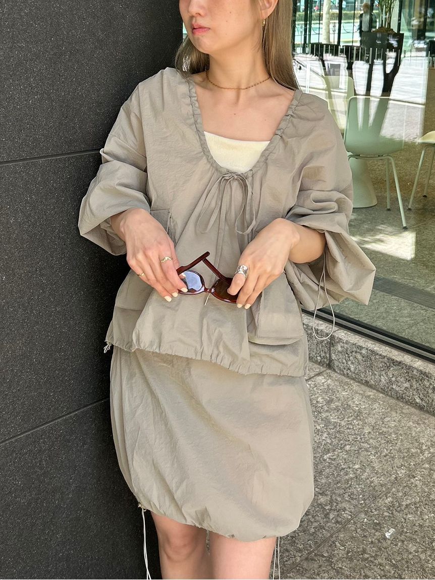 styling/「【S/S(エスバイエス)】＜ウォッシャブル・撥水＞ベアトップ」|チューブトップ|