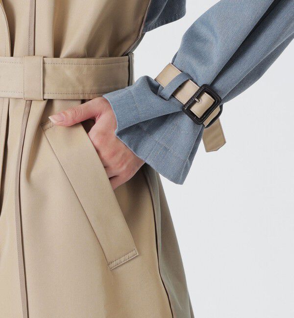 「ブロッキングトレンチコート」|トレンチコート|