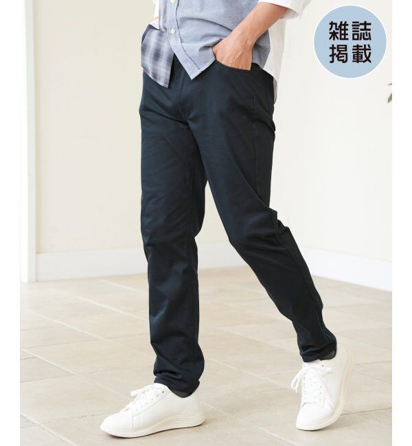 ikka「【雑誌MonoMax5月号掲載】接触冷感イージー5ポケット」|その他|ネイビー
