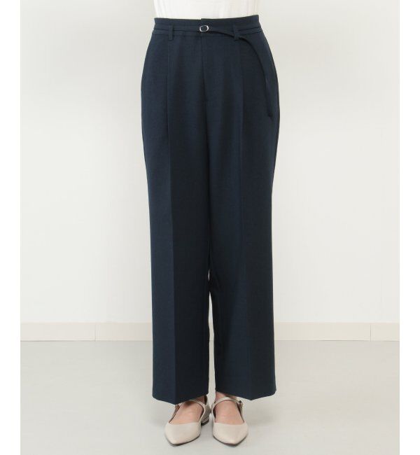 IKKA LOUNGE「リネンライクセミワイドパンツ」|その他|