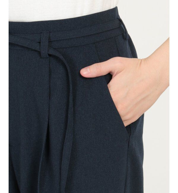 IKKA LOUNGE「リネンライクセミワイドパンツ」|その他|