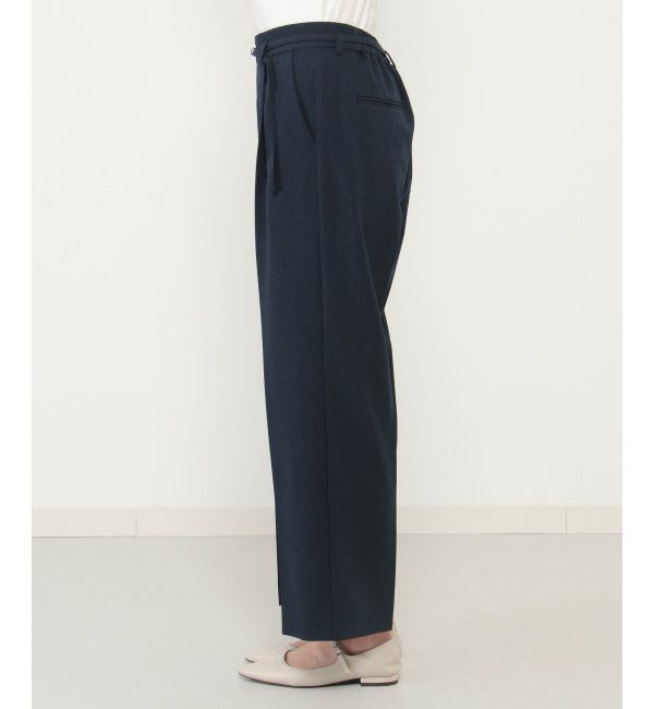 IKKA LOUNGE「リネンライクセミワイドパンツ」|その他|