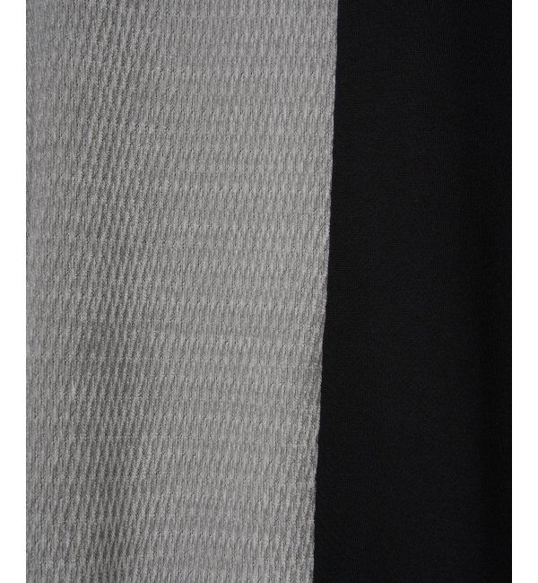 ikka「モール切り替え裏起毛プルオーバー」|パーカー|