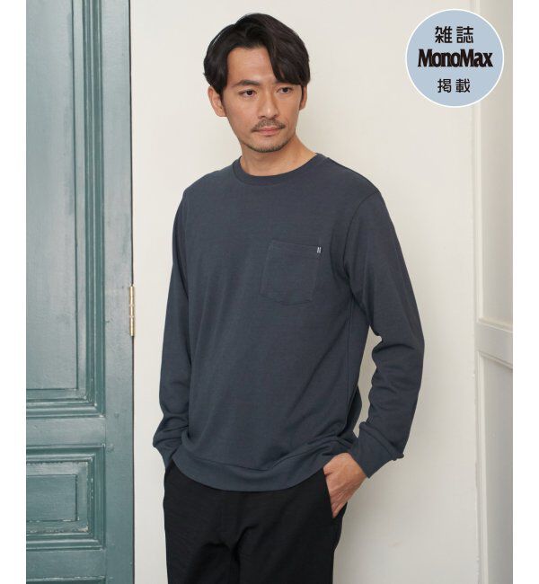 ikka「【雑誌MonoMax4月号掲載】DRYダンボールWフェイストレロンT「小泉孝太郎さん着用モデル」」|Tシャツ・カットソー|