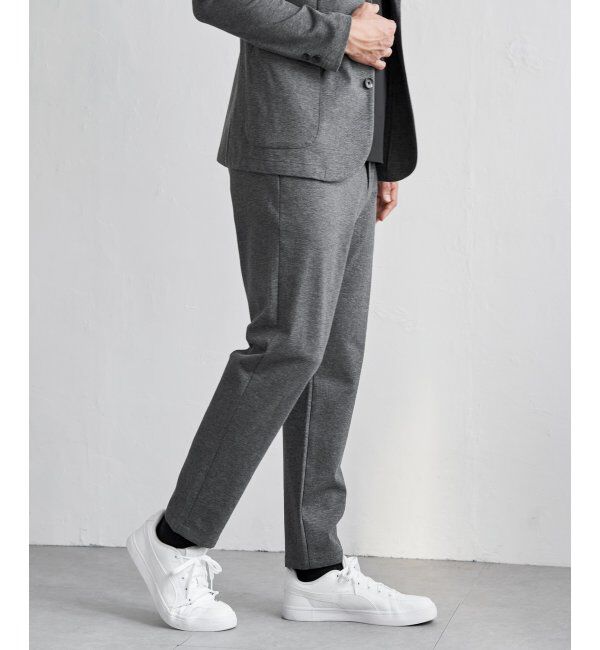 IKKA LOUNGE「【雑誌MonoMax4月号掲載】GOKU楽ワークポンチイージーパンツ「小泉孝太郎さん着用モデル」」|スラックス|