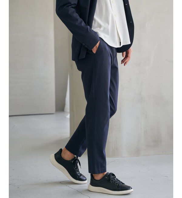 IKKA LOUNGE「【雑誌MonoMax4月号掲載】GOKU楽ワークポンチイージーパンツ「小泉孝太郎さん着用モデル」」|スラックス|