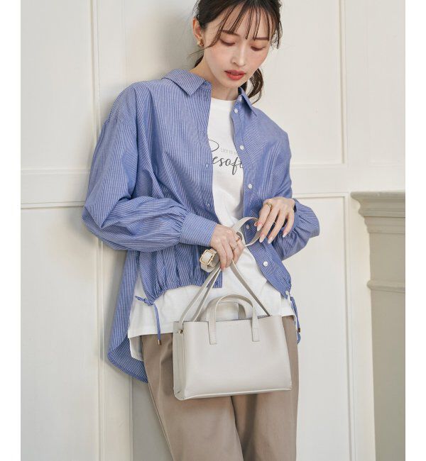 ikka「【雑誌InRed4月号掲載】ドロストロングテールシャツ【親子コーデ】」|シャツ・ブラウス|